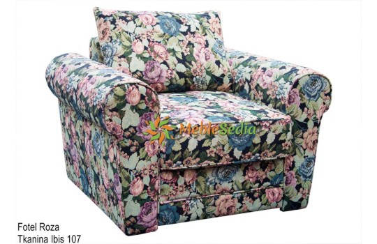 Fotel Roza tkanina Ibis 107