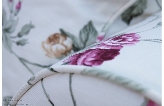 Sofa Roza 246 cm, tkanina w tkaninie Canvas Suna 29