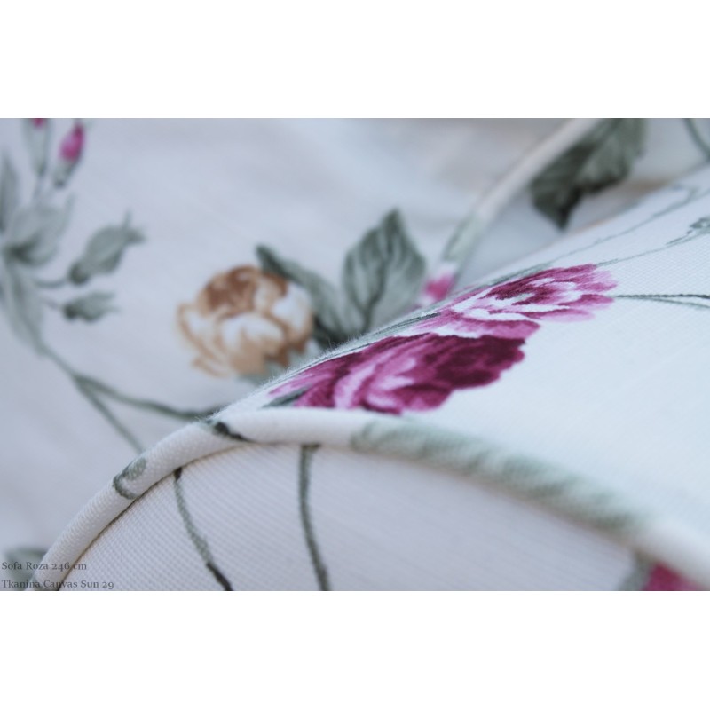 Sofa Roza 246 cm, tkanina w tkaninie Canvas Suna 29
