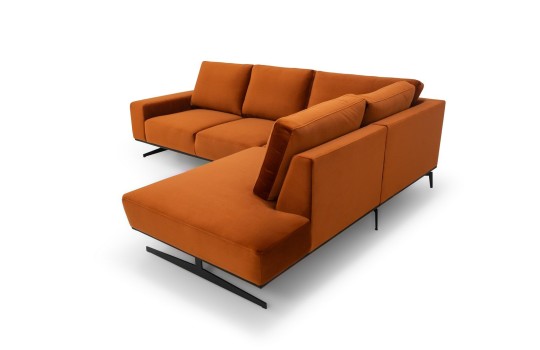 Narożnik w welurowej tkaninie Play 