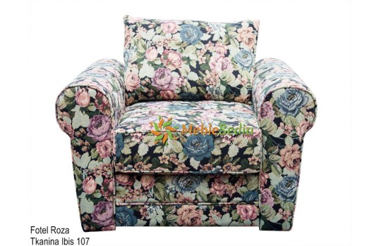 Fotel w róże Roza