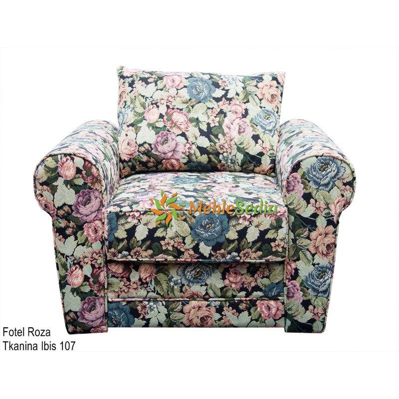 Fotel w róże Roza