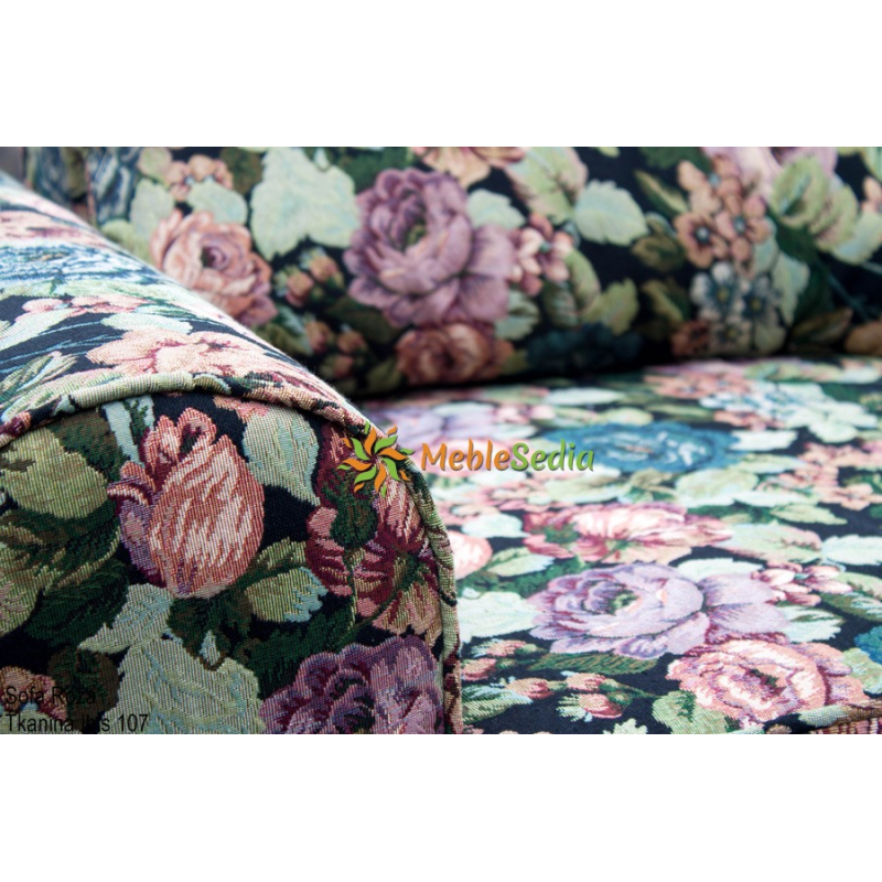 Wygodny fotel w kwiaty Roza