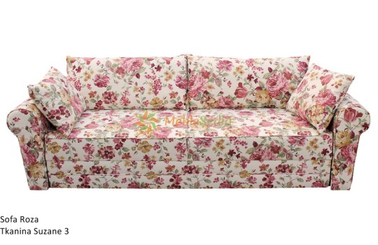 Sofa klasyczna z funkcją spania i pojemnikiem Roza 