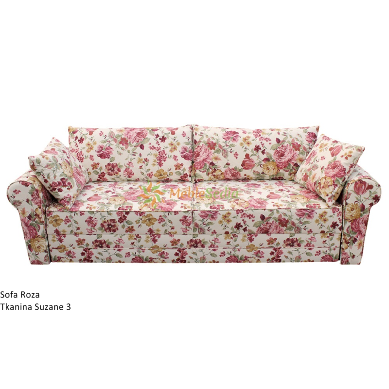 Sofa klasyczna z funkcją spania i pojemnikiem Roza 