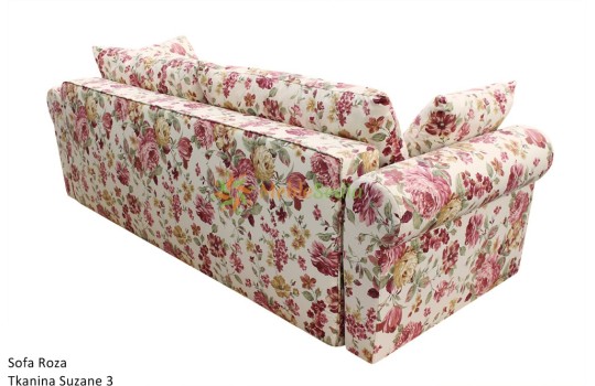 Sofa w stylu angielskim z funkcją spania i pojemnikiem Roza