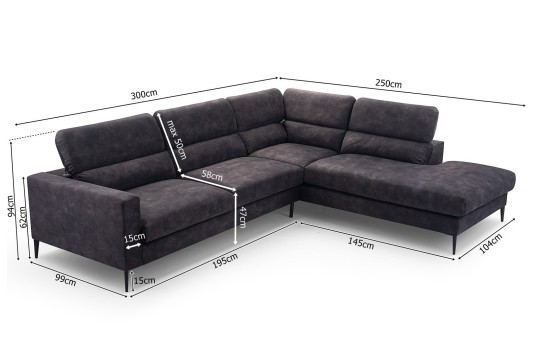 narożnik nierozkładany 