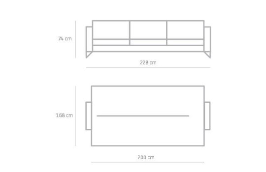 Sofa Max 228 cm, rozkładana Sofa Max 228 cm, rozkładana