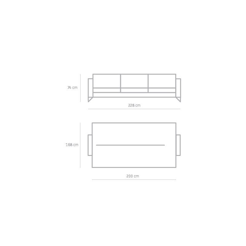 Sofa Max 228 cm, rozkładana Sofa Max 228 cm, rozkładana