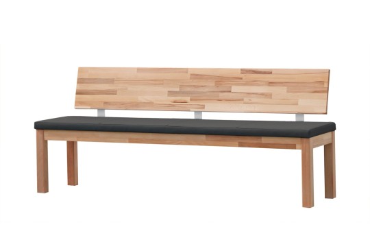 Ławka drewniana z oparciem 180 cm Fini 