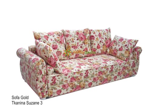 Kanapa w kwiaty Gold 3