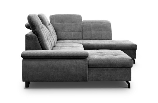 narożnik z pikowanym siedziskiem i oparciem 