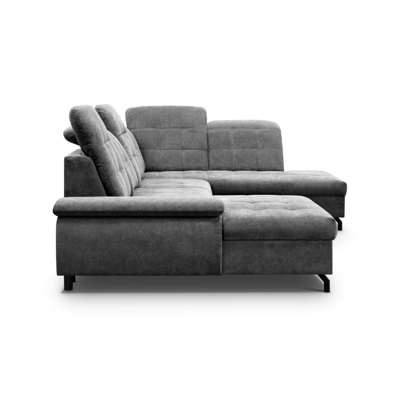 narożnik z pikowanym siedziskiem i oparciem 