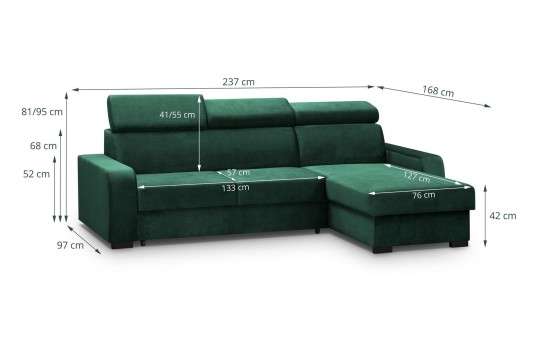 sofa z funkcją spania Thor 