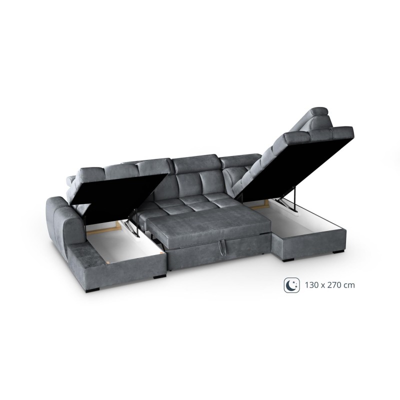 sofa z dużymi pojemnikami Storm 