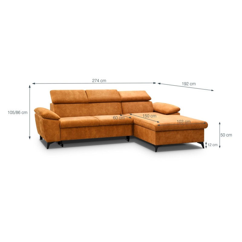 rozkładana sofa dla gości 