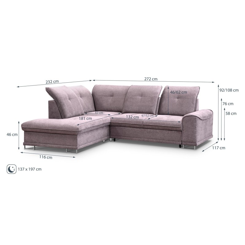sofa w materiale plecionym Dexter 