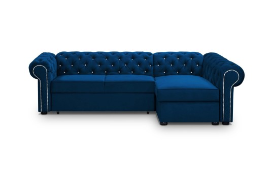 sofa chesterfield z szezlongiem 