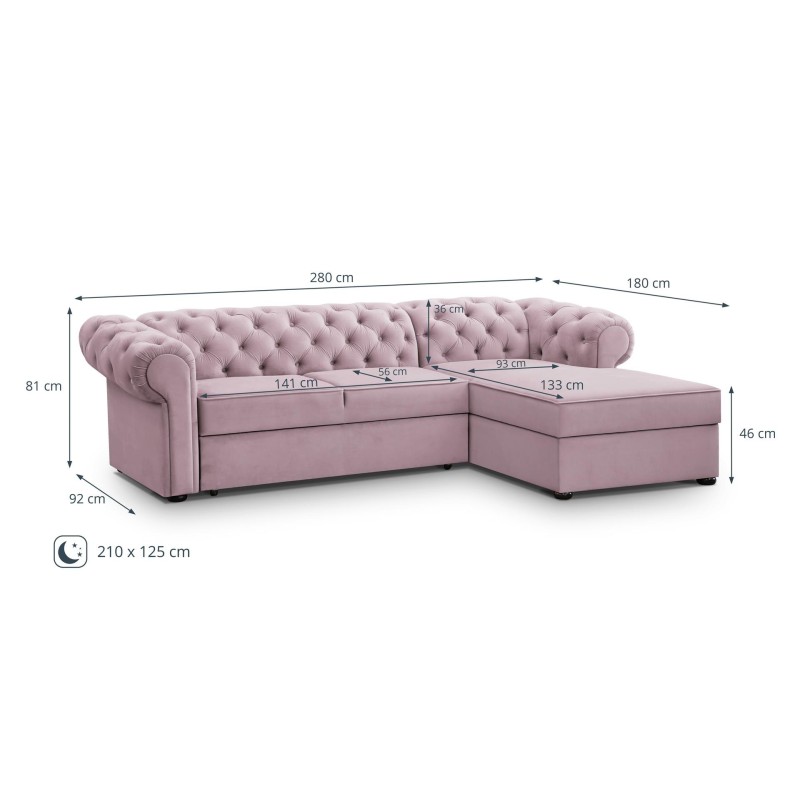 narożnik w kilku rozmiarach Rimini 