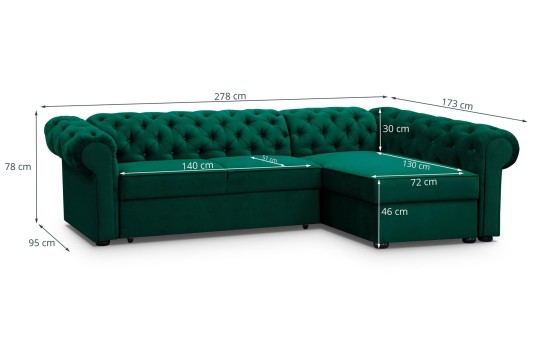 sofa w materiale welurowym 