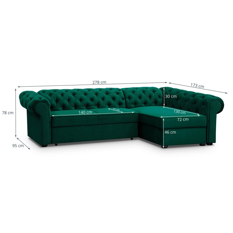 sofa w materiale welurowym 