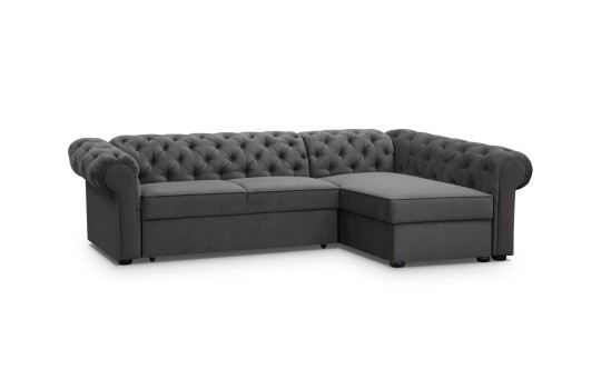 elegancka sofa w szraym kolorze Rimini 