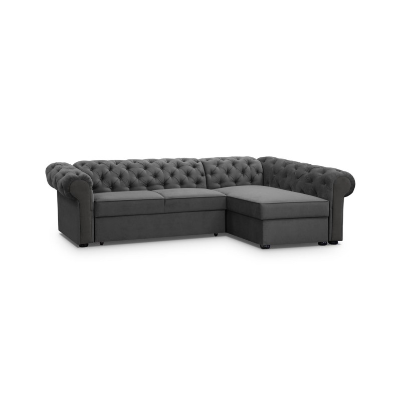elegancka sofa w szraym kolorze Rimini 