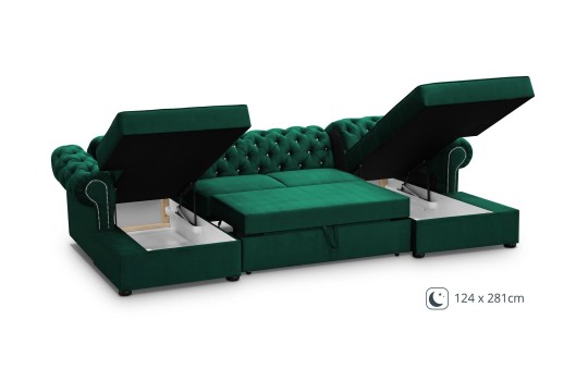 kanapa chesterfield otwierana do spania 