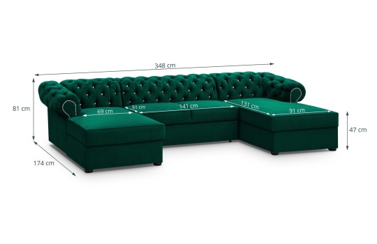 sofa z wygodnym materacem do spania rimini 