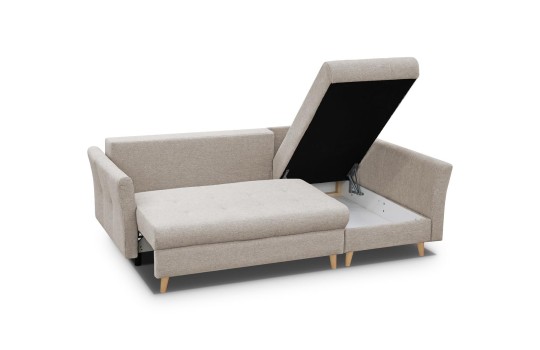 sofa z podnoszonym pojemnikiem 