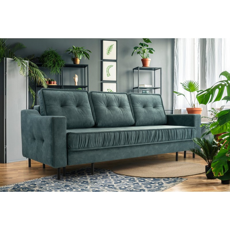 sofa z nowoczesną falbanką ivet 