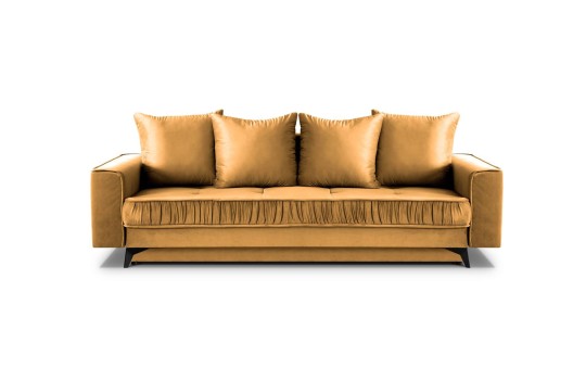 sofa z eleganckimi marszczeniami 