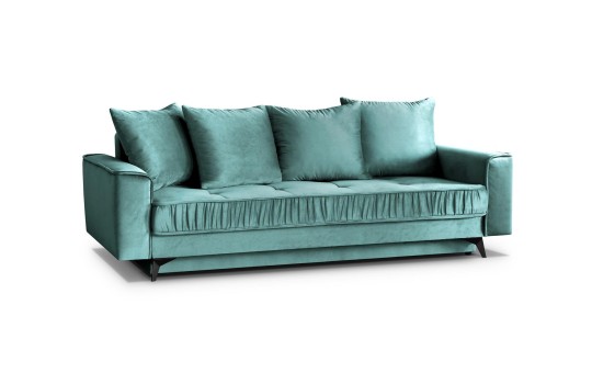 welurowa sofa do eleganckiego salonu 