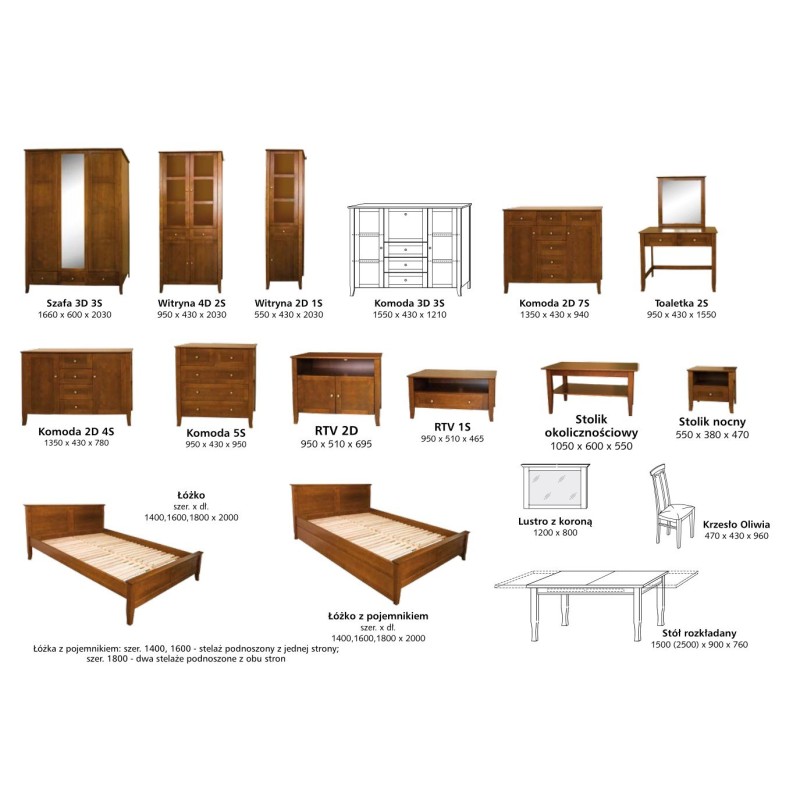 Komoda z szufladami Amelia 5S