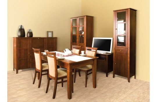 Szafka RTV Amelia 2D - z drewna brzozowego 