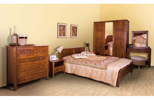 Drewniane łóżko Amelia