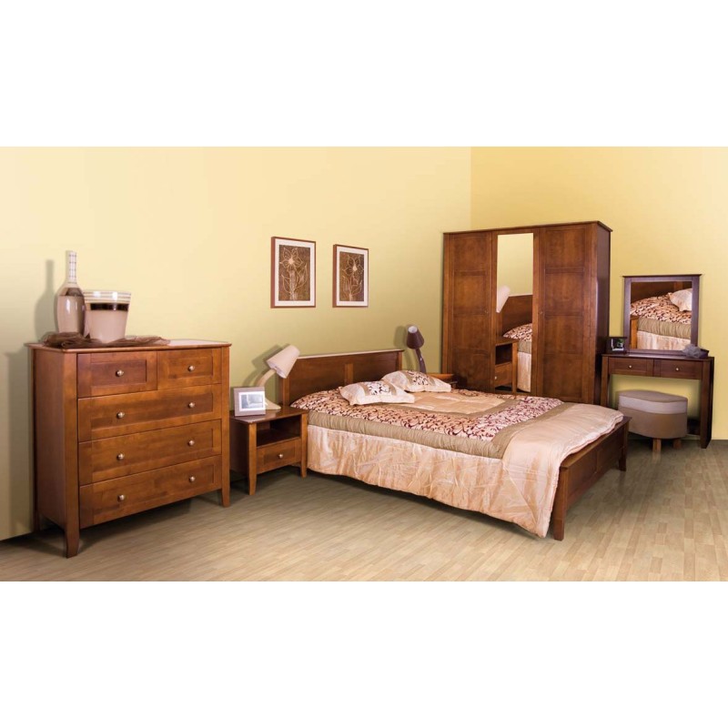 Drewniane łóżko Amelia