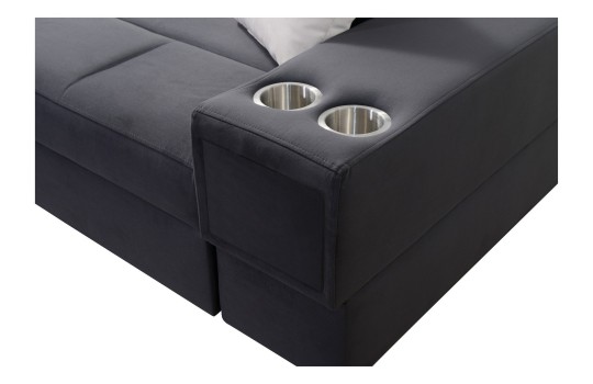 narożnik z pojemnikiem na napoje 