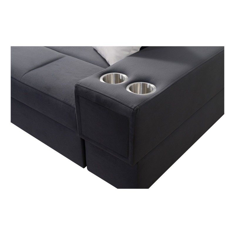 narożnik z pojemnikiem na napoje 