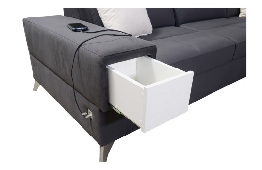 narożnik z białą półką 