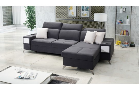 Nowoczesny narożnik Bahama I 286x184 cm - rozkładany 