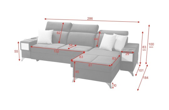narożnik do niewielkiego salonu 