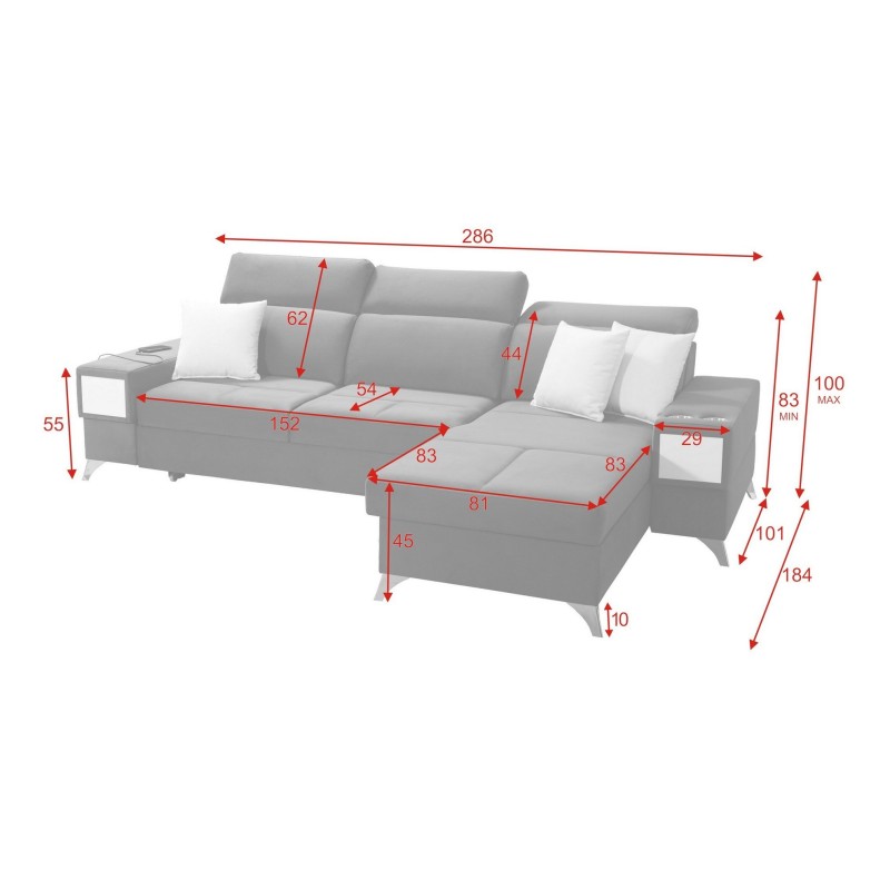 narożnik do niewielkiego salonu 