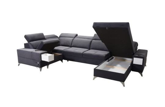 sofa z dużym pojemnikiem 