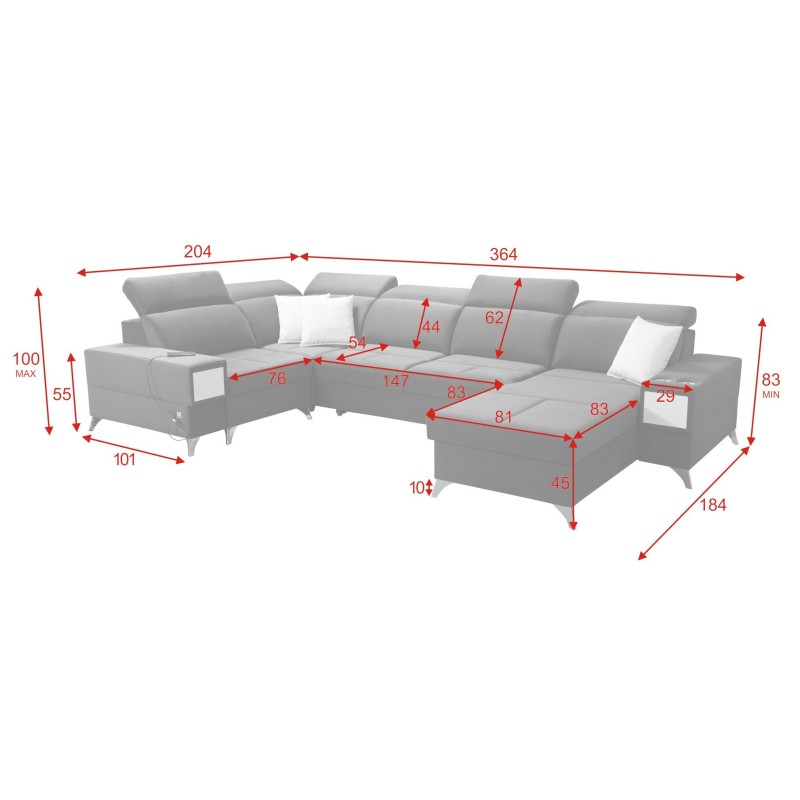 narożnik w kształcie podkowy Bahama 