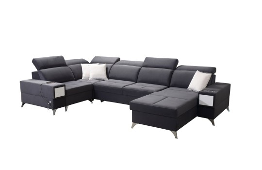 narożnik Bahama w plamoodpornej tkaninie 