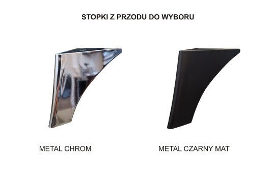sofa z metalowymi nogami 