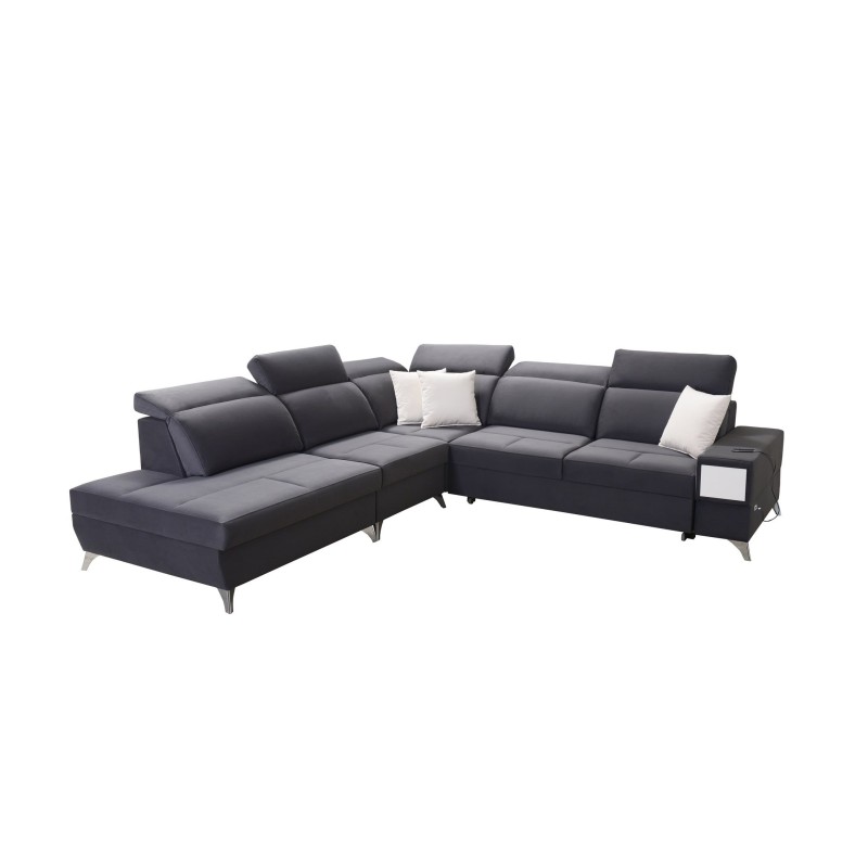 narożnik w łatwej do czyszczenia tkaninie 