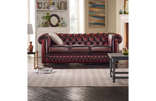 Klasyczna kanapa chesterfield Foster