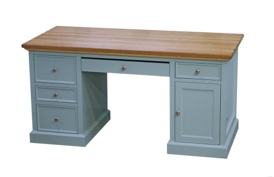 Niebieskie biurko w stylu angielskim Moris